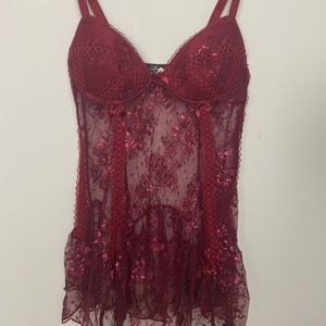 Red lingerie